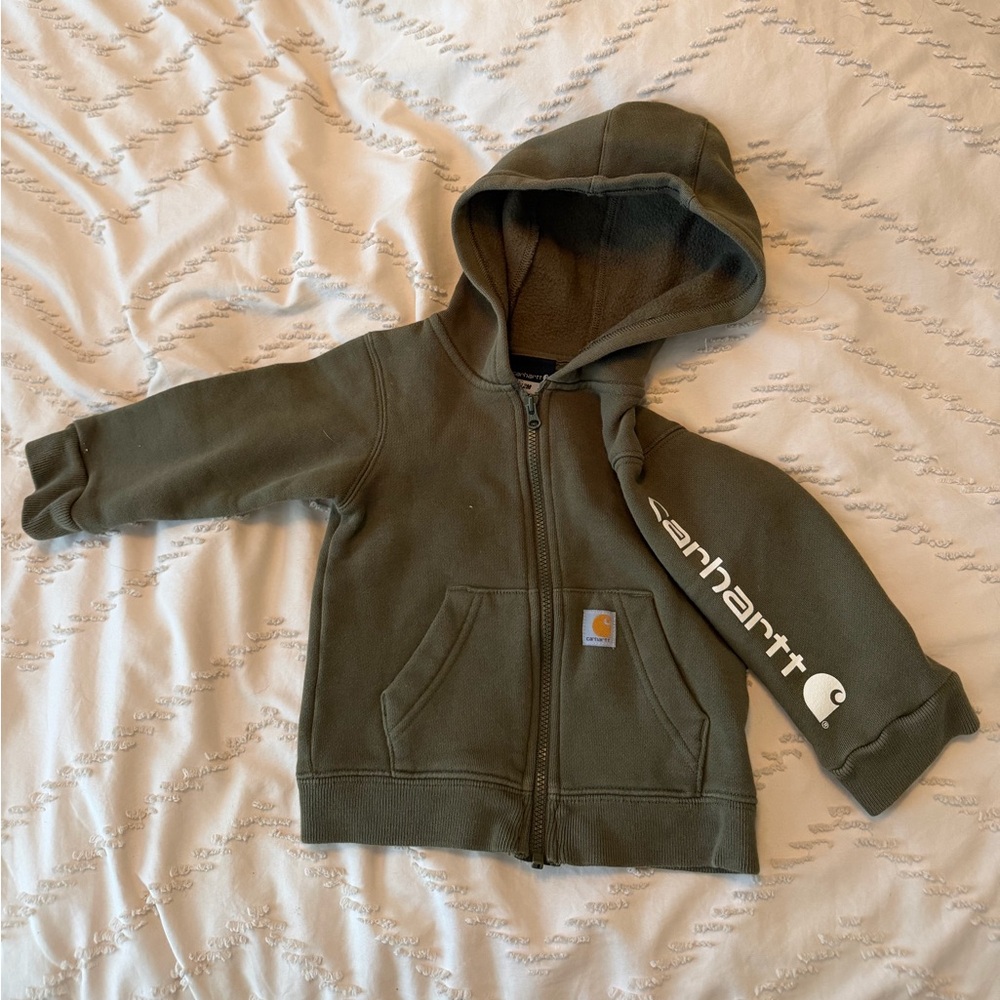 Carhartt Baby Forest Green Zip-Up Hoodie